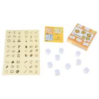 Story Dices Set Storytelling Game Dices for Kids, Creative Story Dices Board Game Dices Cubes Set 1 beige
