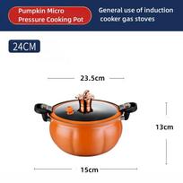 Pumpkin Pot Multifunctional Cast Iron Slight Pressure Cooker Braise Boil Steam Stew Nonstick Pots Cooking Pots blue