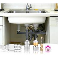 Sewer Jetting Nozzle With 1/4  Quick Connect Drain Cleaning Nozzle Kit Water Jet High Pressure Sprayer Nozzle Clean Sewer China Mainland gray