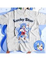 Unisex Lucky Star Galaxy T-Shirt - Manga Charm, Anime Sparkle, Konata Style, Kagami Fashion, Tsukasa ,  Appeal, Otaku S įvairiaspalvis