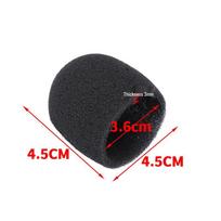 Breathable Microphone Core Sponge Pad with Mesh Cover black