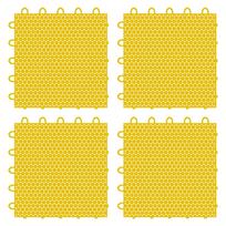4X Synthetic Ice Tiles Ice Hockey Floor Mat Ice Hockey Training Board For Ice žalia