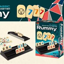 Rummy Number Card Game With Plastic Material For Family Fun And Brain Development Matching Game gray