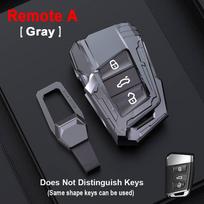 Cinko lydinio automobilio raktų dėklas, skirtas VW, skirtas Volkswagen MK7/GTI 7/Golf 7/Golf R Skoda Octavia A7 SEAT sulankstomas nuotolinio valdymo pulto dangtelis Folding C Silver gray