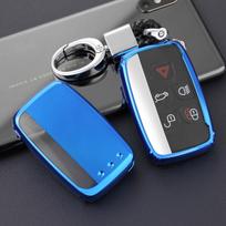 Automobilio rakto pakabukas, grandinėlė, žiedas, dėklas, laikiklis Jaguar XE XF XJ F-PACE Range Rover Sport Evoque Velar Land Rover Discovery 4 5 blue