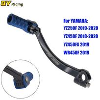 Motorcycle CNC Gear Shift Shifter Lever Pedal For Yamaha YZ WR YZ250F YZ450F YZ450FX WR450F 2018   Pit Dirt Bike YAMAHA 7219 blue