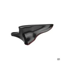 Universalus Galinis Stogo Ryklių Pelekų Spoilerio Sparno Rinkinys Automobilio Stogo Spoileris Bamperio Spoileris Ryklių Pelekų Difuzorius Sūkurio Generatorius 1Pcs Black gray