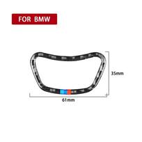 For BMW 5 Series E60 E61 04-10 Center Control MENU Button Frame Carbon Fiber Interior Pegatinas Para Coche Accessoire Voitures No BMW Color black