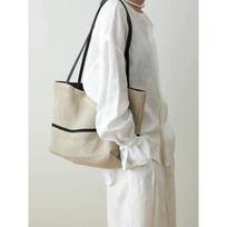 Canvas tote bag women's 2025 new Japanese lazy wind large-capacity cotton and linen shoulder bag commuter tote bag gray