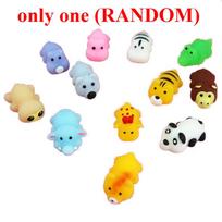 Mochi Squishy Toys Mini Jungle Animals Squishies Soft Squeeze Fidget Toys Kawaii Stress Relief Toys For Boys Girls Party Favors white