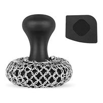 ABBY-Cast Iron Scrubber - 316 Cast Iron Cleaner Scrubber Chainmail Scrubber For Cast Iron Pans Skillet Scrubber Easy To Use juoda