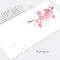 Pink Mousepads Cute Mousepad Kawaii Bunny Large Mouse Mat Office Desk Pads NonSlip Rubber Mouse Pad Big Keyboard Mats 800x300x2MM white