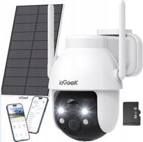 Lauko stebėjimo kamera ieGeek ZY-C2 su saulės baterija, 2K, 360°
