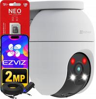Sukiojama vaizdo stebėjimo kamera Ezviz C8c 1080p, dviguba šviesa, 128GB atmintis, 10 m laidas