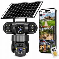 Lauko saulės kamera X4-4G, 4K, dviem objektyvais