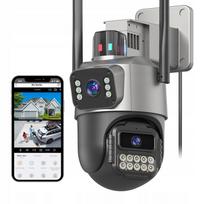 Lauko vaizdo kamera GUOANVISION 6MP, dvi lęšiai, IP66, naktinis matymas