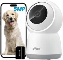 Vidaus stebėjimo IP kamera HOME SECURITY, 5 MP, WiFi (2,4 GHz/5 GHz), su 32GB atmintimi, pasukama