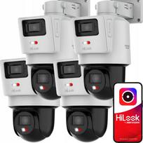 Vaizdo kamerų rinkinys HiLook Hikvision TrandemVu Dual PTZ-D4, 4 MP, 4 vnt.