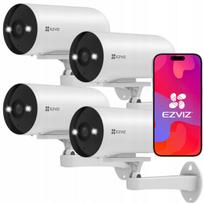 Lauko IP kamera EZVIZ CS-H5, 3Mpx, SD, garso įrašymas, IR30m, IP67, 4 vnt.
