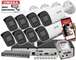 Vaizdo stebėjimo rinkinys Hikvision su 8 IP kameromis DS-2CD1067G2H-LIU, 6 Mpx