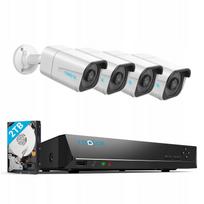 Lauko vaizdo stebėjimo sistema REOLINK 4K, 8 kanalų, 4 x 8MP PoE IP kameros, 2TB HDD, IP66