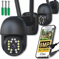 Lauko WiFi kamera 8MP, suktinė, QuadHD, su išmaniuoju priartinimu ir judesio stebėjimu