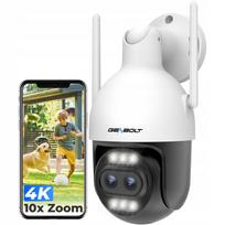 Lauko IP kamera GENBOLT 8MP, 4K, WiFi, PoE, 10x priartinimas, dvi objektyvai