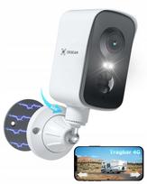 Nešiojama 4G kamera COCOCAM su magnetu, 2K raiška, 10000 mAh akumuliatoriumi ir SIM kortelės palaikymu