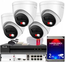IP vaizdo stebėjimo rinkinys HiLook Hikvision, 8MP, lauko, 4K Live Guard