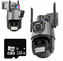 Lauko sukamasis IP vaizdo stebėjimo kamera, 4MP, dvi objektyvai, WiFi, valdymas per ICSEE programėlę