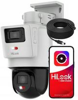 IP pasukama kamera Hikvision TandemVu PTZ-D4, 2x 4MP, su garso kabeliu, 10 m