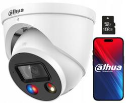 Lauko kupolinė IP kamera Dahua 8Mpx, Full-Color, su 128GB SD kortele