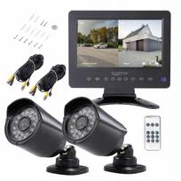Stebėjimo rinkinys su 2 kameromis ir 1280x720 LCD monitoriumi