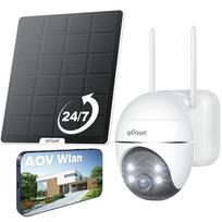 Lauko belaidė IP stebėjimo kamera su saulės baterija, WiFi, pasukama, veikia 24/7