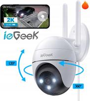 Lauko WiFi IP kamera 2K 3MP, 4x priartinimas, sukinėjama, judesio aptikimas
