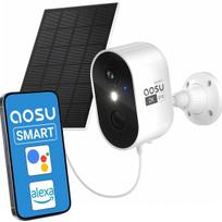 Lauko IP kamera Aosu, 2K QHD, WiFi, saulės įkrovimas, naktinis režimas, valdymas programėle