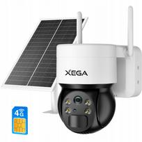 Lauko saulės kamera su SIM, 3G/4G LTE, 2K, 3MP, pasukama