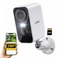 Belaidė WiFi kamera, įkraunama, 3MP, 64GB
