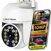 Lauko IP WiFi kamera, pasukama, 10MP, 4K Ultra HD, sekimo funkcija, su mikrofonu