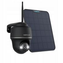 Lauko saulės kamera REOLINK 4K, 360°, WiFi, įkraunama, juoda