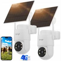 Lauko 4G saulės stebėjimo kamera su AI žmogaus atpažinimu ir 1080P naktiniu matymu