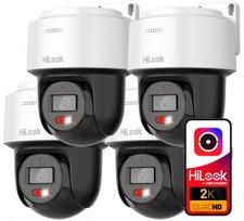 Lauko IP vaizdo kamerų rinkinys HiLook by Hikvision, 4 vnt., 4 Mpx, su garsu