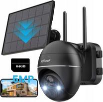 Lauko saulės kamera IP, WiFi, 4K, 5MP, 4x priartinimas, besisukanti