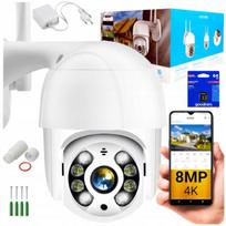 Lauko WiFi IP kamera, 4K 8MP, su pasukama galvute, 270° sekimas, priartinimas