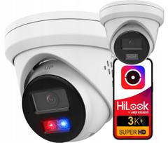 Lauko IP kamera HiLook IPC-T260HAP-LUF/SL, 6 MP, su mikrofonu, LED ir garsiakalbiu