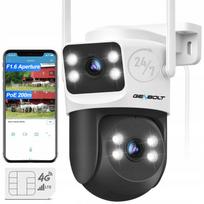 Lauko stebėjimo kamera GENBOLT 4G LTE su SIM, PoE, be WiFi