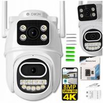 Lauko sukama IP WiFi kamera ICSEE, 8MPx, du objektyvai, Ultra HD