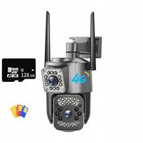 IP stebėjimo kamera 4MP, 2K, su GSM, SIM kortele, 4G/5G, garso funkcija