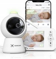Vaizdo kūdikio monitorius COCOCAM 2K 4MP KI su 5" ekranu, 2,4/5 GHz WiFi