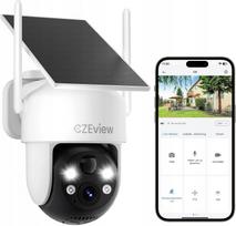 Lauko WiFi kamera CZEview 2K 3MP, 360° PTZ, įkraunama, su LED pašvietimu
